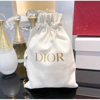 พร้อมส่ง ถุงของขวัญดิออร์ ถุงผ้าหูรูด ใส่เครื่องประดับ ใส่เครื่องสำอางดิออร์