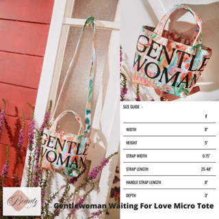 [พร้อมส่ง] กระเป๋า Gentlewoman Waiting For Love Micro Tote Bag