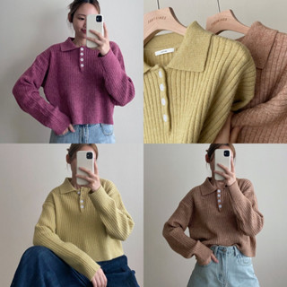 FADTHINGS - kimbap collar knit top