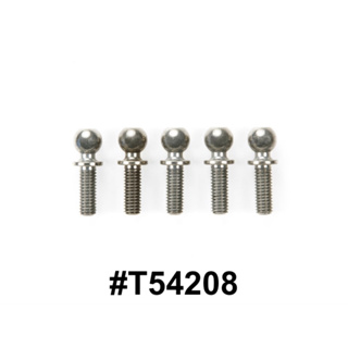 TAMIYA 54208 5x8mm ALUMINUM HEX HEAD BALL CONNECTOR (FLUORINE COATED, 5PCS.)