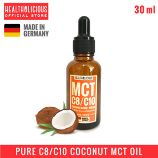 MCT OIL 60:40 (C8/C10) เอ็มซีที ออยล์ / น้ำมันมะพร้าว KETO FAT : COCONUT by HEALTHOLICIOUS 30ml TRAVEL EDITION