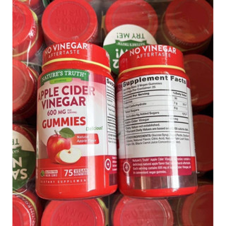 Apple Cider Vinegar Gummies   ขนาด 600 mg 75 เม็ด