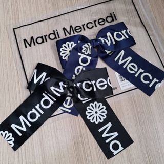 พร้อมส่ง Mardi Mercredi Hair Clip logo Ribbon โบว์ติดผม