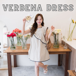 (พรี) #KATI286ꕤ   ‎⸝ ⸝ ⸝ Verbena Dress ◞✿