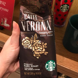 เมล็ดกาแฟ Verona Dark Roast 250 g.(Starbucks ของแท้100%) ถูกกว่า shop