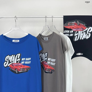 เสื้อยืด Oversize แบรนด์ Anywear ®️ ลาย SWAG🚘 แขนกุด สกรีน DTF