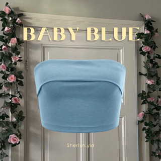 พร้อมส่ง-🐰Baby Blue | เบบี้ บลู 🦋(เกาะอกสีฟ้า)