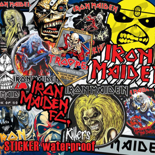 Sticker Iron Maiden สติ๊กเกอร์วง สติ๊กเกอร์ติดรถ ติดกระจก ติดวัสดุผิวเรียบทุกชนิด กันน้ำ 100%