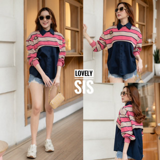 🌈🌿🌸🌼🌺🤎💖🇰🇷Cotton Patch Stripe Long Sleeve Top