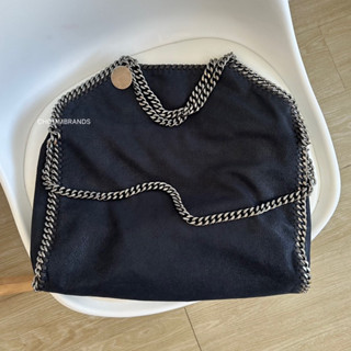 Stella mccartney small 36cm Navy tote ของแท้