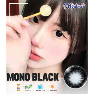 🔥คอนแทคเลนส์✨ขนาดบิ๊กอาย✨Black✨ Mono (Montra)