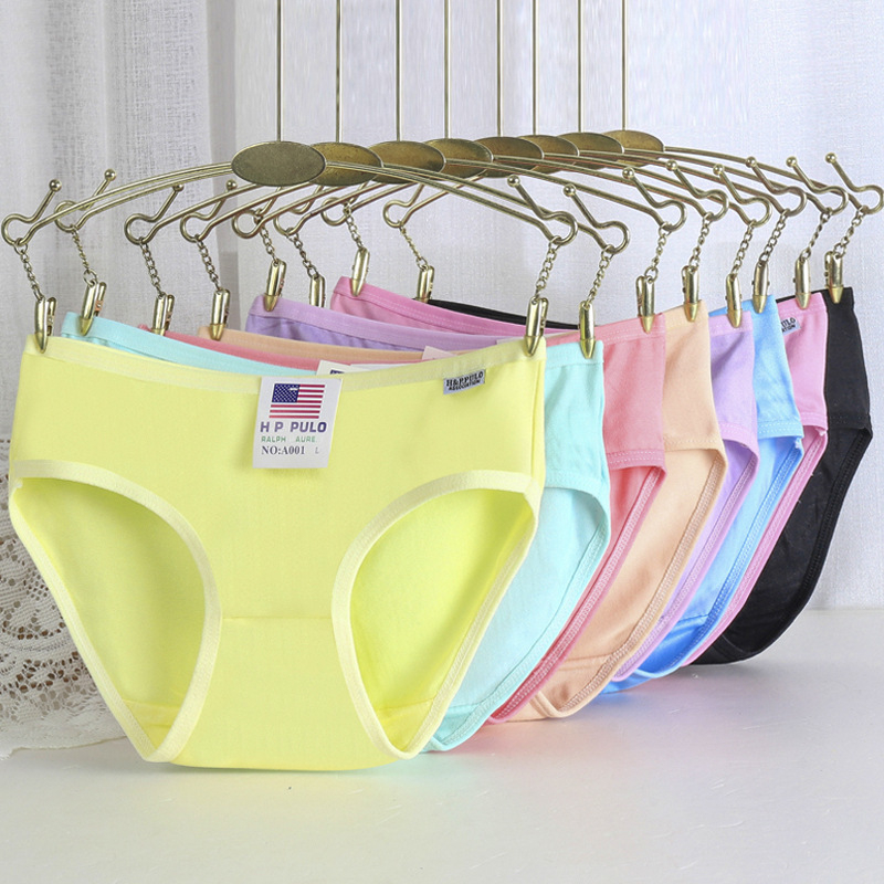 พร้อมส่งPulo กางเกงในผ้าฝ้าย สีหวานๆน่ารักสดใส ผ้ายืด