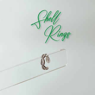 SHELL RINGS / แหวนสีเงิน