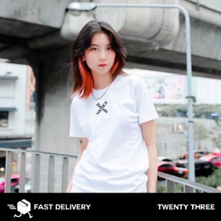 NEMEZ Unisex Premium Soft T-Shirt Designed X Logo เสื้อยืดปัก ผ้าหนาและนุ่มมาก