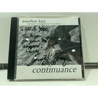 1   CD  MUSIC  ซีดีเพลง   jonathan katz: continuance     (B10K58)