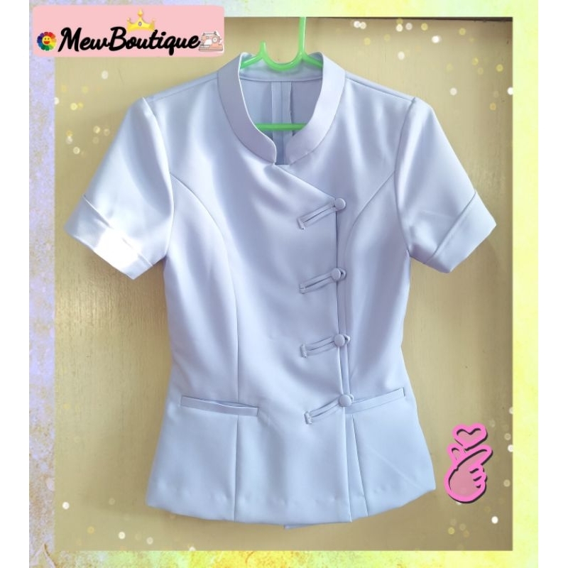 ชุดพยาบาลคอจีนByMewBoutique