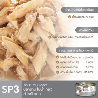 Single Protein (อาหารสำหรับแมว) : SP.3 Wild Caught Saba in Gravy (ปลาซาบะ) 70g.