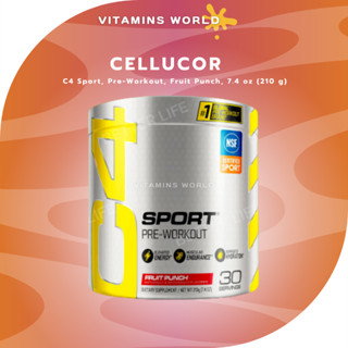 Cellucor, C4 Sport, Pre-Workout, Fruit Punch, 7.4 oz (210 g) (V.370)