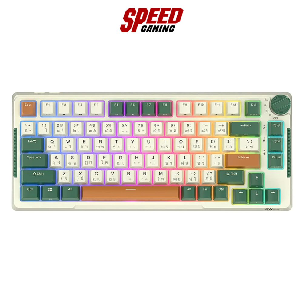 ROYAL KLUDGE RK-H81 TIME MACHINE WIRELESS KEYBOARD (คีย์บอร์ดไร้สาย) Switch RK Fast Silver / By Spee