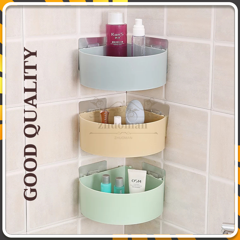 ตะกร้าติดผนังชั้นวาง ตะกร้าติดผนัง แบบตะกร้าเหลี่ยมและเข้ามุม รุ่นไม่ต้องเจาะ รับน้ำหนักได้มากถึง 3โล รุ่น - รูปที่ 2