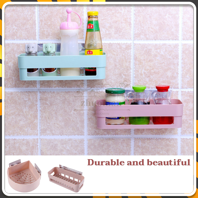 ตะกร้าติดผนังชั้นวาง ตะกร้าติดผนัง แบบตะกร้าเหลี่ยมและเข้ามุม รุ่นไม่ต้องเจาะ รับน้ำหนักได้มากถึง 3โล รุ่น - รูปที่ 4