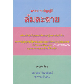 พระราชบัญญัติล้มละลาย พร้อมหัวเรื่อง ฎีกาสำหรับอ้างอิง วรนันยา ใช้เทียมวงษ์