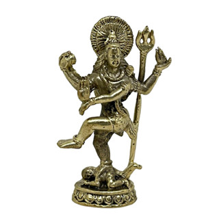 เทวรูปจิ๋ว พระศิวะ ปางนาฏราช วัสดุทองเหลือง สูง 4 ซม. Shiva Nataraja Dancing Mini Brass Idol Home Decor by Boss