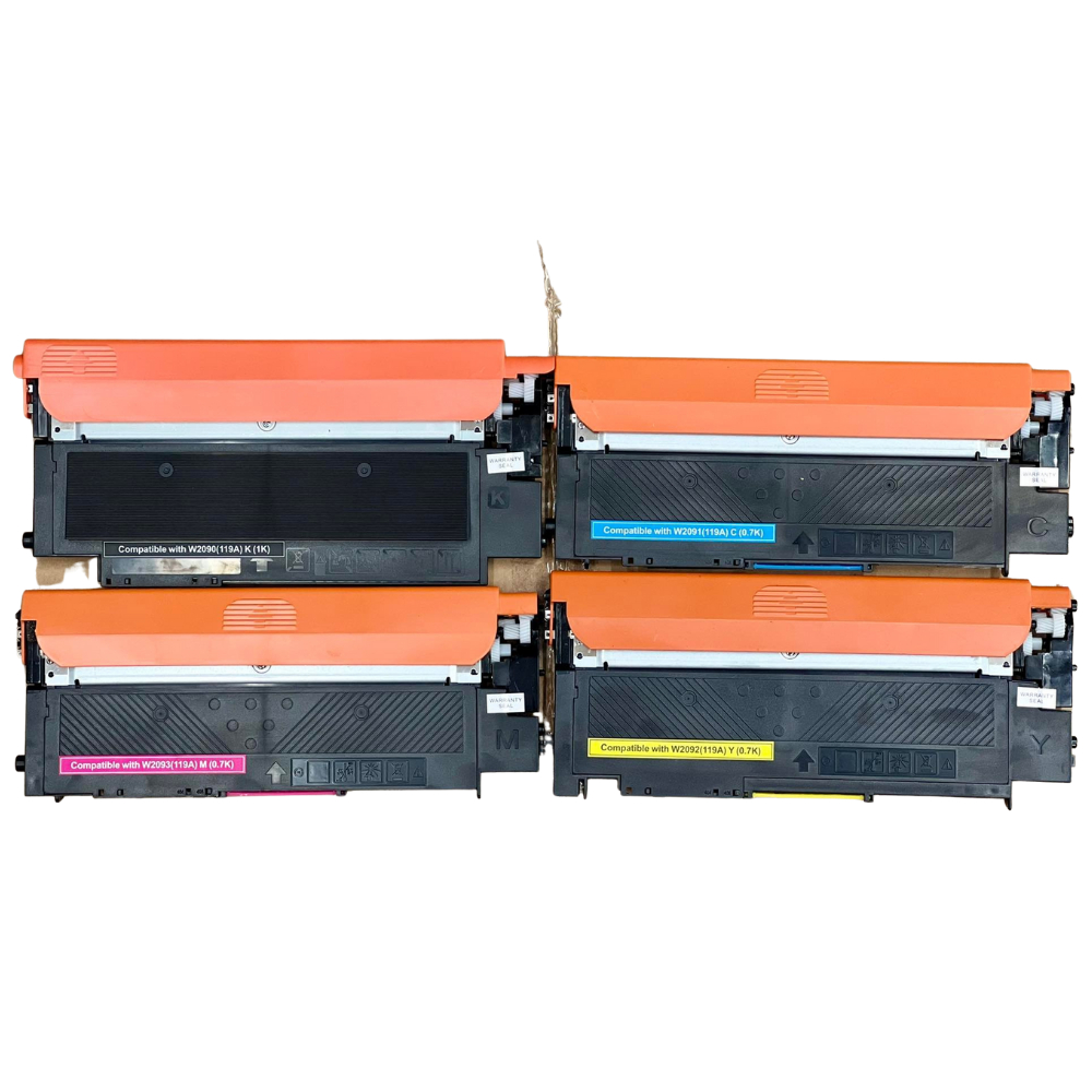 Color Box/W2090A/W2091A/W2092A/W2093A/119A/ตลับหมึกเลเซอร์เทียบเท่า/150a/150nw/178nw/178nwg/สีดำ,ฟ้า,แดง,เหลือง/1ชุด