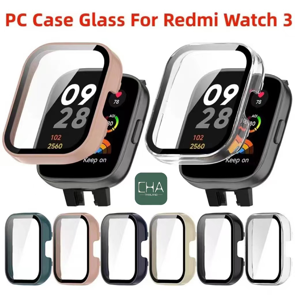 เคสกระจก Xiaomi Redmi Watch3 นาฬิกาเคส case Redmi watch 3 เคส Redmi watch3 เคสนาฬิกาRedmi watch3