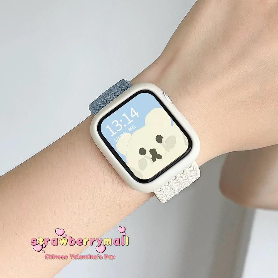 2สี สายยืดเเท้ SW สายนาฬิกา watch ultra 10 9 8 7 6 5 4 3 สายนาฬิกา smart watch ปรับง่าย สาย41/44/45/