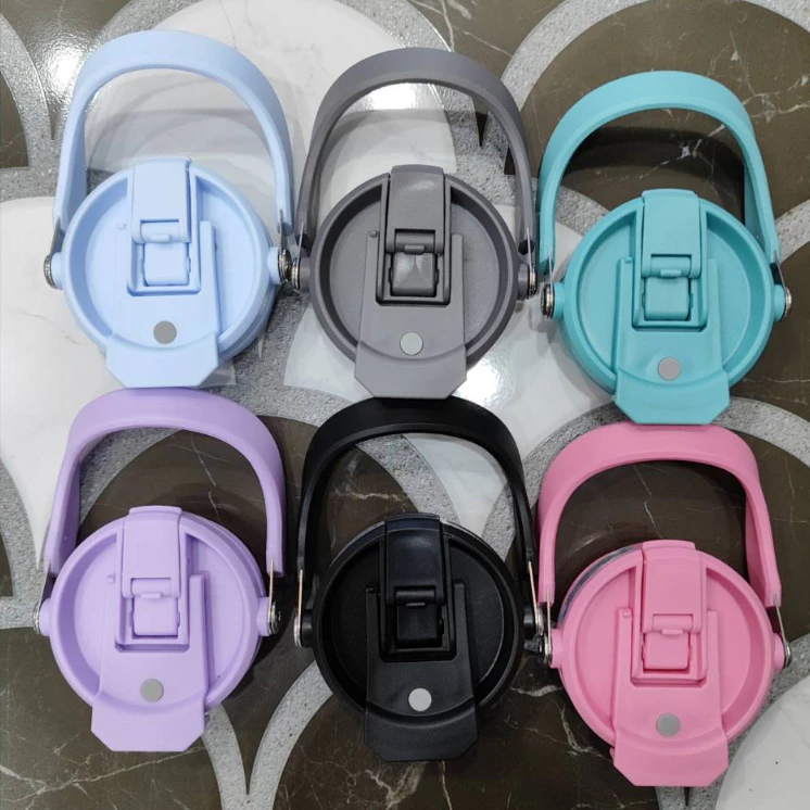 ฝา 2 หัวดื่ม มีหูหิ้ว ฝาแก้วพร้อมหลอด พร้อมส่ง!