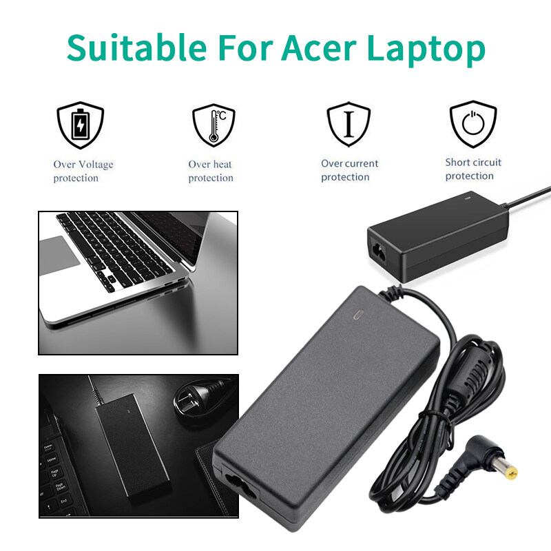 Acer ไฟ อะแดปเตอร์โน๊ตบุ๊ค 45W 65W 3.0x1.1mm พร้อมสายไฟAC Power Swift Spin Aspire อะแดปเตอร์ สายชาร์จ โน๊ตบุ๊ค Adapter