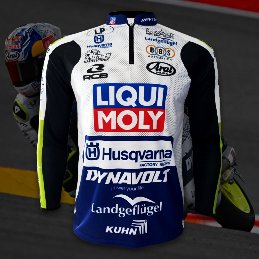 เสื้อแขนยาว MotoGP เสื้อโมโตจีพี ทีม ฮัสควาร์นา แฟคทอรี่ #MG0127 รุ่น อายูมุ ซาซากิ#71 Moto3 ไซส์ S-5XL