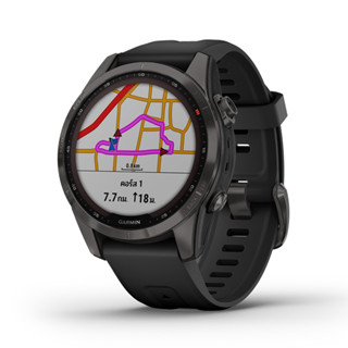 GARMIN  Fenix 7S sap solar cabon b sil