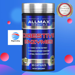 ALLMAX, Digestive Enzymes , 90 Capsules (11 Highly-Active Enzymes)