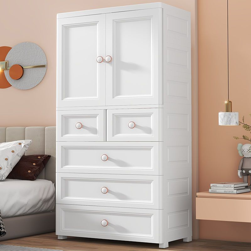 Ubear ตู้เสื้อผ้าเด็ก ตู้เสื้อผ้าลายการ์ตูน ลิ้นชักพลาสติก พร้อมล้อเลื่อน เคลื่อนย้ายสะดวก ไม่มีกลิ่