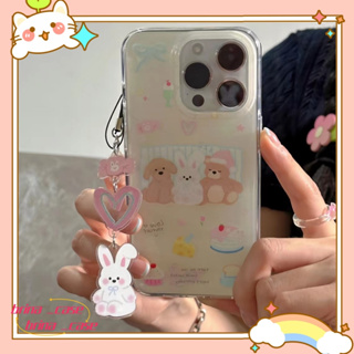 ❤️ส่งของขวัญ❤️ เคสไอโฟน 11 12 13 14 Pro Max การ์ตูน สาวน่ารักหัวใจ น่ารัก แฟชั่น เรียบง่าย Case for iPhone ป้องกันการตก