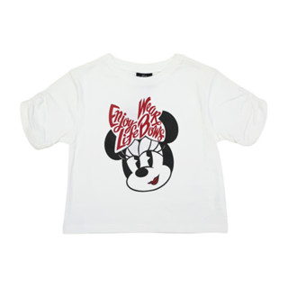 Minnie Mouse by เลซองฟอง 1N21C03 ( ) เสื้อยืดแขนสั้นเด็กหญิงลิขสิทธิ์ห้าง