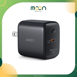 AUKEY หัวชาร์จ PA-B2T Omnia II 45W with GaN Power Tech Fast Charger I Moon Market