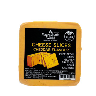 Natural Efe l Vegan Cheese Slices l Cheddar Flavour 250g