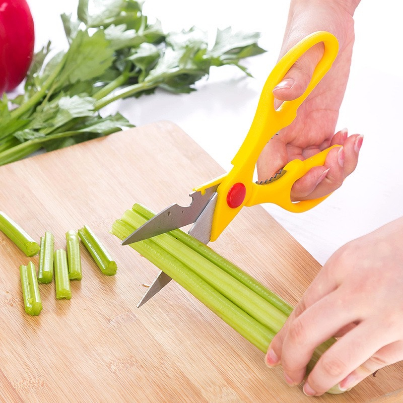 กรรไกรตัดเนื้อ ววัสดุสแตนเลส กรรไกรทำอาหาร 3in1 รุ่น1617