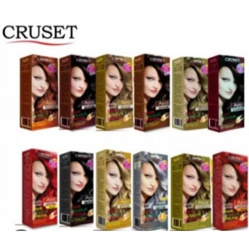 ครีมย้อมสีผม ครูเซ็ท ขนาด 60 มล. 🤩ราคาต่อ 1 ชิ้น ลดล้างสต๊อก🤩