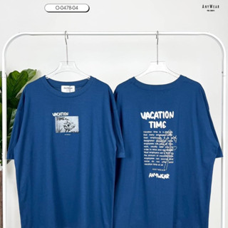 เสื้อยืด Oversize แบรนด์ Anywear ®️ ลาย Vacation time