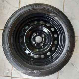 ล้ออะไหล่  ปี20 (4620)ดุม54.1 ขนาด185/60/R15ยาง%Bridgestone  #ล้อกะทะขอบ15 #4รู100 **ยกเว้น Nissan