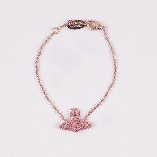 Grace Bas Relief Bracelet Pink Gold Tone