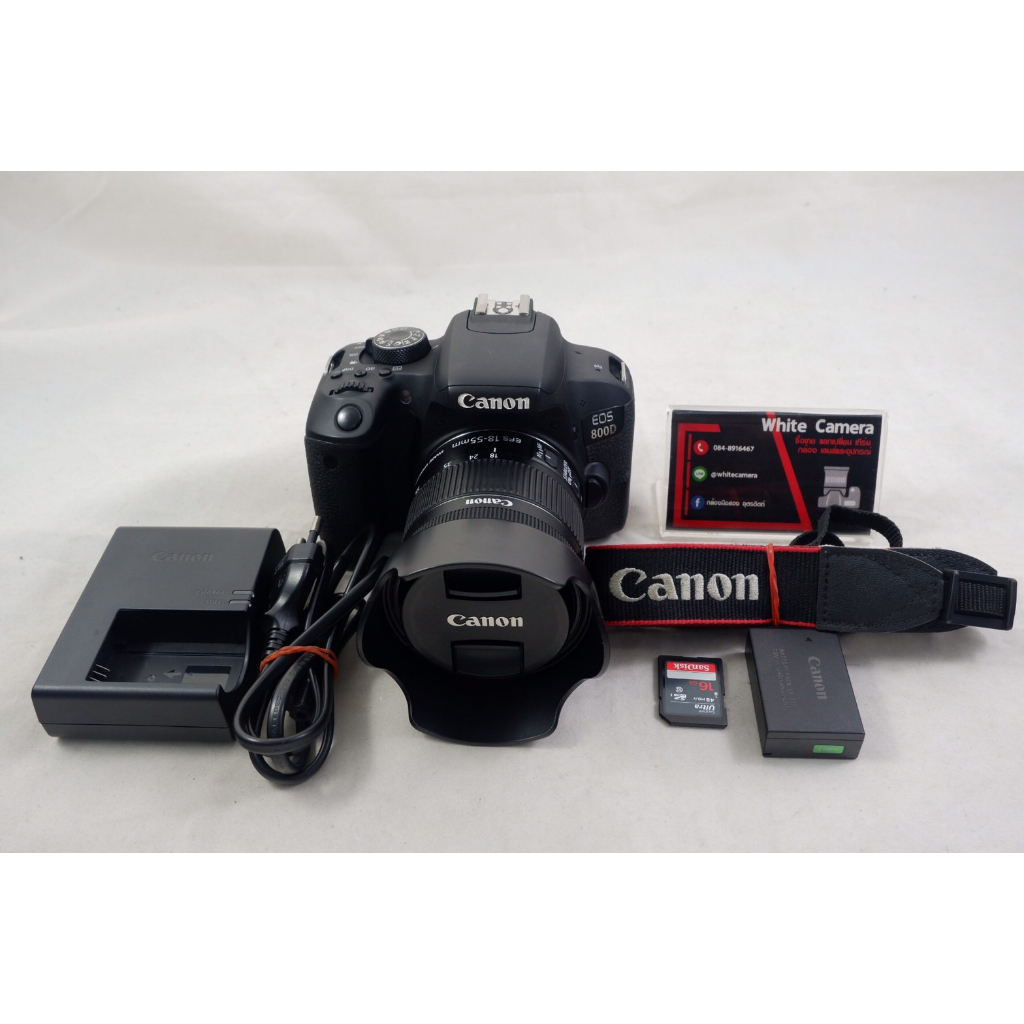 Canon 800D + เลนส์ 18-55 IS STM มือสอง