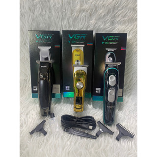 VGR V-290 V-030 V-055 ปัตตาเลี่ยน สแตนเลสสตีลโลหะไฟฟ้า มืออาชีพไร้สาย LCD ผม Trimmer ตัดผม ตกแต่งทรงผม