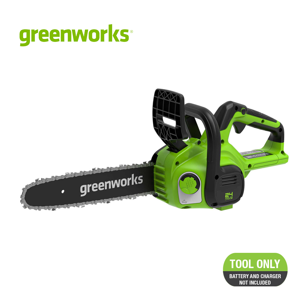 Greenworks เลื่อยโซ่ 24V รุ่นใหม่ (เฉพาะตัวเครื่อง) (2007707TH)