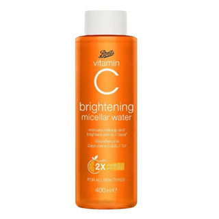 Boots Vitamin C Brightening Micellar Water บู๊ทส์ วิตามินซี ไบร์ทเทนนิ่ง ไมเซลล่า วอเตอร์ 400ml.