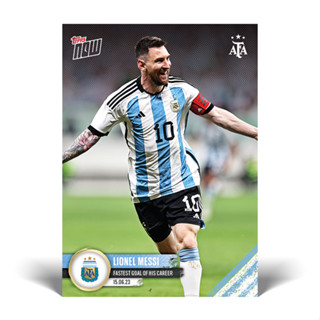 การ์ดฟุตบอล TOPPS NOW Card #1 - Fastest goal of his career - Lionel Messi